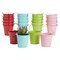 24-Pack Mini Metal Buckets - 2-inch Small Colorful Tin Pails for Party Favors (Green, Blue, Pink, Red)
